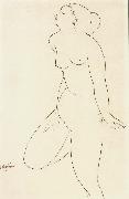 Amedeo Modigliani Standing Female nude oil on canvas